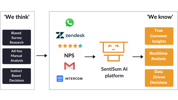 SentiSum customer journey